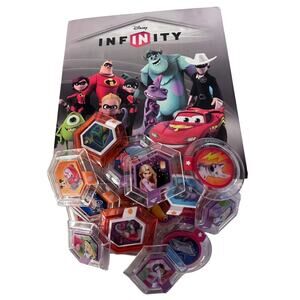 Disney Infinity 1.0 - Power Disc Lot - Case and 18 Discs